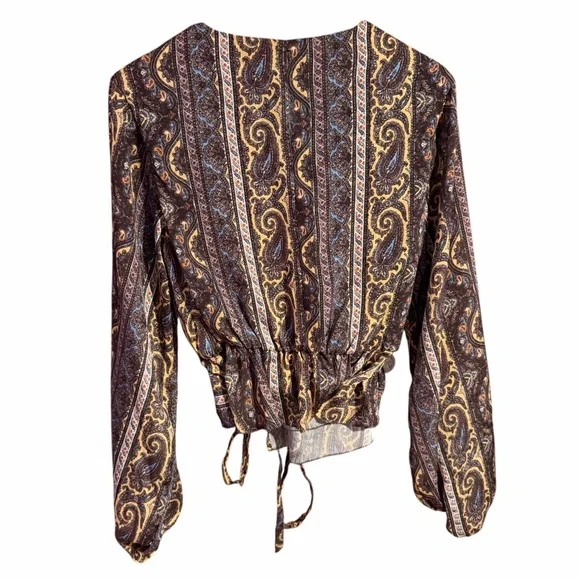 HOUSE OF HARLOW 1960 x REVOLVE Badia Top in Paisley Multi Size Medium - Picture 4 of 7